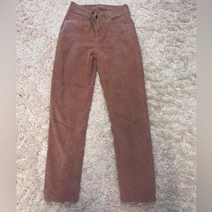 American Eagle rusty pink corduroy pants